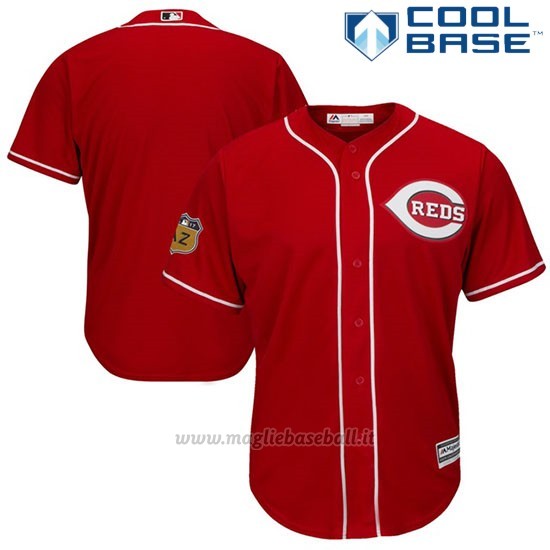 Maglia Baseball Uomo Cincinnati Reds 2017 Allenamento Primaverile Cool Base